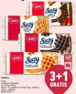 Delhaize Gaufres Lotus aanbieding
