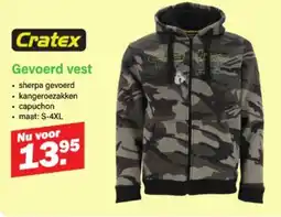 Van Cranenbroek Cratex gevoerd vest aanbieding