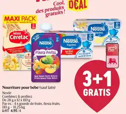 Delhaize Nourriture pour bébé Nestle aanbieding