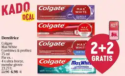Delhaize Dentifrice Colgate Max White aanbieding