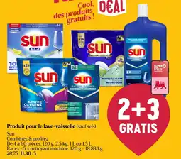 Delhaize Produit pour le lave-vaisselle Sun aanbieding