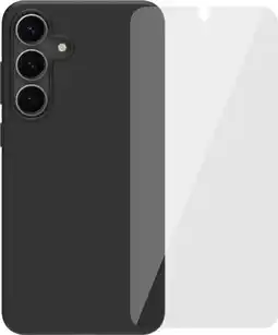 Coolblue BlueBuilt Samsung Galaxy S25 Plus Back Cover Noir + Protège-écran Verre aanbieding