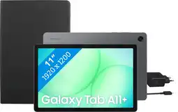 Coolblue Samsung Galaxy Tab A11 Plus 11 Pouces 256 Go Wifi Gris + Pack d'Accessoires de Base aanbieding