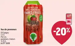 Delhaize Jus de pommes D'Upigny aanbieding