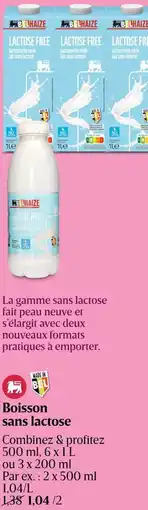 Delhaize Boisson sans lactose aanbieding