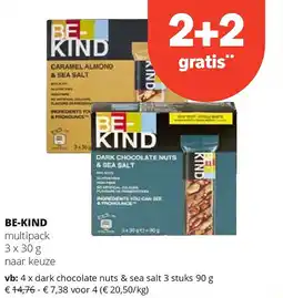 Spar BE-KIND multipack 3 x 30 g aanbieding