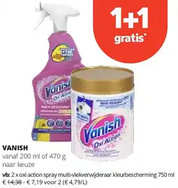 Spar VANISH vanaf 200 ml aanbieding