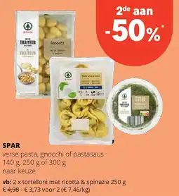 Spar SPAR verse pasta aanbieding