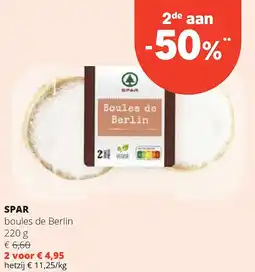 Spar SPAR boules de Berlin 220 g aanbieding