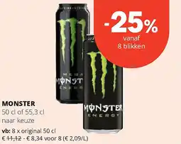 Spar MONSTER 50 cl aanbieding