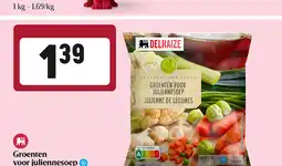 Delhaize Groenten voor juliennesoep aanbieding