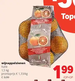Spar wijnappelsienen aanbieding