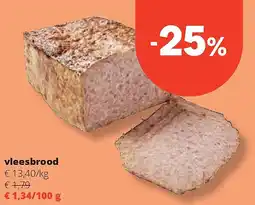 Spar vleesbrood aanbieding