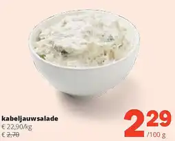 Spar kabeljauwsalade aanbieding