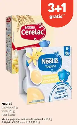Spar NESTLÉ babyvoeding vanaf 28 g aanbieding