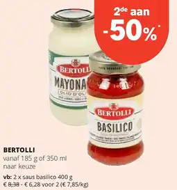Spar BERTOLLI vanaf 185 g aanbieding