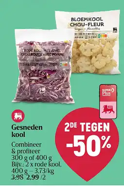 Delhaize Gesneden kool aanbieding