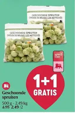 Delhaize Geschoonde spruiten aanbieding