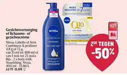 Delhaize Gezichtsverzorging of lichaams- of gezichtscrème aanbieding