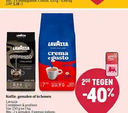 Delhaize Koffie, gemalen of in bonen aanbieding