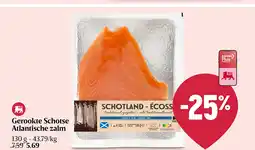 Delhaize Gerookte Schotse Atlantische zalm aanbieding