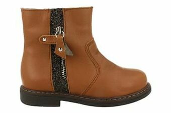 Berca Shoes Bopy Enkellaars Meisjes Maat 24/27 Volledig Leder - Cognac aanbieding