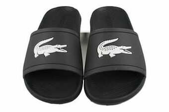 Berca Shoes Lacoste Badslipper Heren Croco Slide - Blauw aanbieding