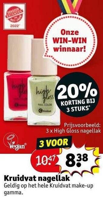 Kruidvat High gloss nagellak aanbieding