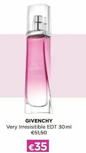 ICI PARIS XL Givenchy very irresisitible edt aanbieding