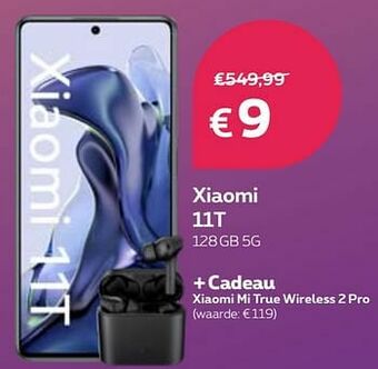 Proximus Xiaomi 11t 128gb 5g aanbieding