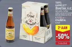 ALDI Tripel karmeliet blond bier aanbieding