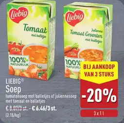 ALDI Liebig soep aanbieding