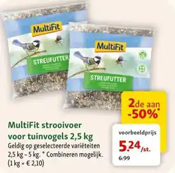 Maxi Zoo MultiFit strooivoer voor tuinvogels 2,5 kg aanbieding