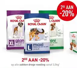 Maxi Zoo Op alle zakken droge voeding aanbieding