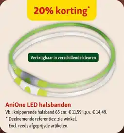 Maxi Zoo AniOne LED halsbanden aanbieding