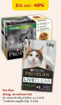 Maxi Zoo Pro plan droog en natvoer kat aanbieding