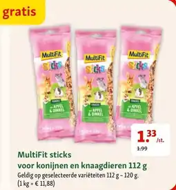 Maxi Zoo Multifit sticks voor konijnen en knaagdieren aanbieding