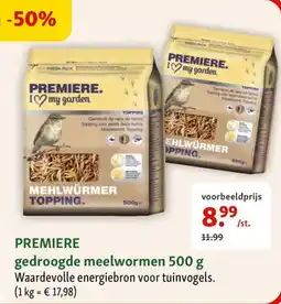 Maxi Zoo Premiere gedroogde meelwormen aanbieding