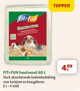 Maxi Zoo Fit+fun houtvezel aanbieding