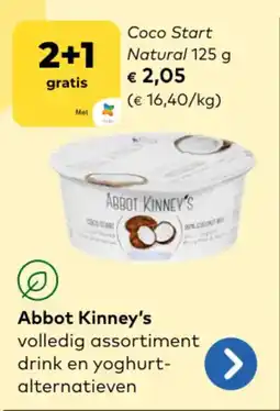 Bio Planet Abbot kinney's coco start natural 125 g aanbieding