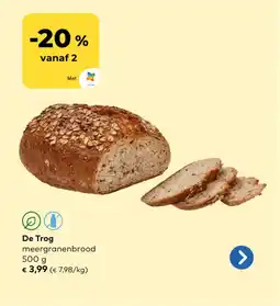 Bio Planet De Trog meergranenbrood aanbieding