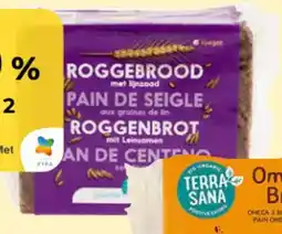 Bio Planet Terrasana roggebrood met lijnzaad aanbieding