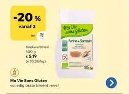 Bio Planet Ma vie sans gluten boekweitmeel aanbieding