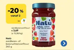 Bio Planet Natu aardbeienconfituur aanbieding