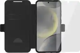 Coolblue BlueBuilt Galaxy S25 Plus Book Case Noir + Protège-écran Verre aanbieding
