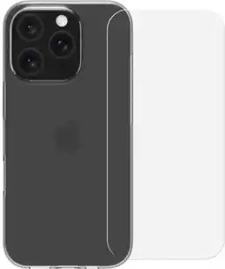 Coolblue BlueBuilt Back Cover iPhone 16 Pro Transparent + Protège-écran Verre aanbieding