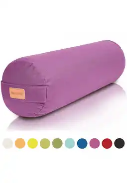 Decathlon Yoga Bolster - Paars - 65 x 20 cm - Yoga kussen - Rond aanbieding