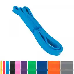 Decathlon Weerstandsband licht blauw - Resistance band - 19 mm - Latex - 10 - 60 LBS aanbieding
