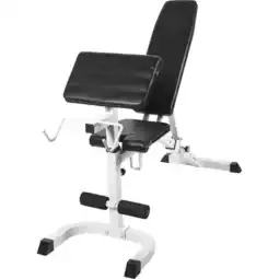 Decathlon Fitnessbank - Wit - Curlrack - Verstelbaar - Belastbaar tot 250 kg aanbieding