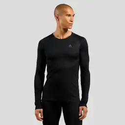 Decathlon ODLO Bl Top Crew Neck L/S Active F-Dry Light Thermoshirt ZWART XL aanbieding
